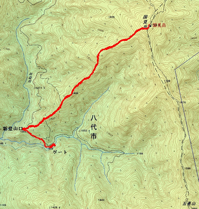 No，905 山深く九州のど真ん中に国見岳（九州山地）